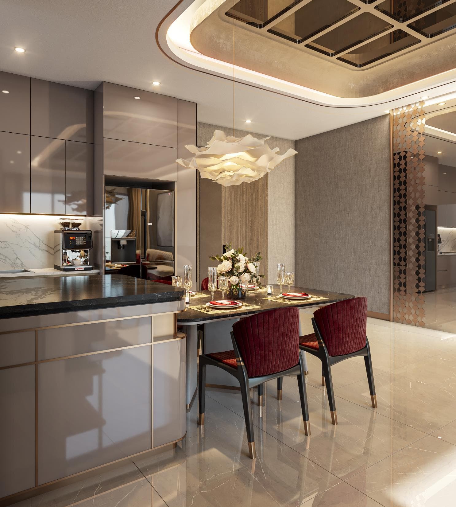 Chi tiết nội thất bàn giao The Privé